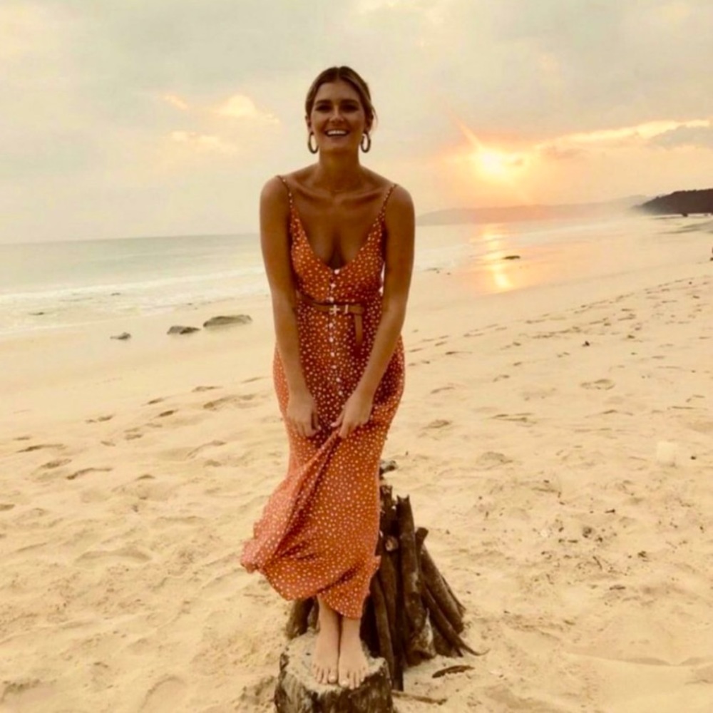 Bohemian Maxi Button Down Dress - Picture 3 of 6